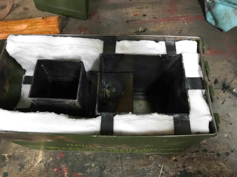 Ammo Can Stove insulation image